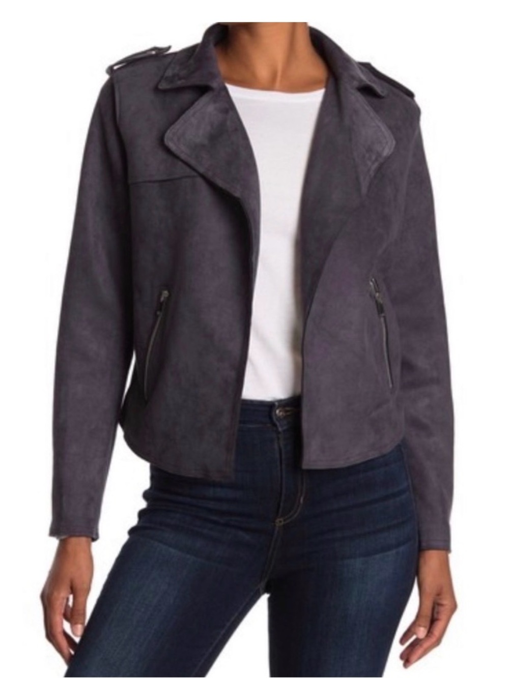 Philosophy Faux Suede Jacket